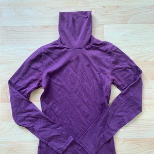 Purple Long Sleeve Turtleneck